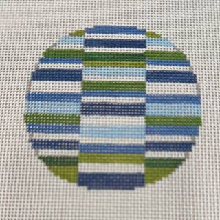 KKMO115 (cool colors block ornament) by Kristine Kingston (thumbnail)
