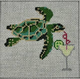 Sea Turtle & Margarita by Blue Ridge Stitchery (thumbnail)
