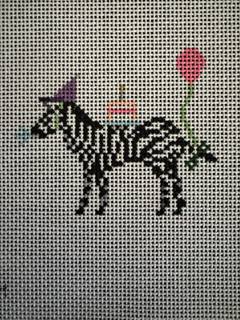 Party Animal - Zebra by Stitch Style Needlepoint (thumbnail)