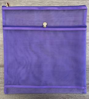 Med Double Pocket Project Bag - Purple by Officially Needlepoint (thumbnail)