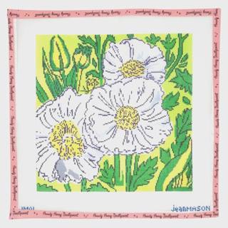 Queen Wilhelmina's Poppies Pillow by Stitch Style Needlepoint (thumbnail)