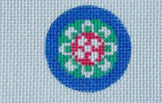 Mahj Dot Round Key Fob Insert Canvas by KCN Designers (thumbnail)