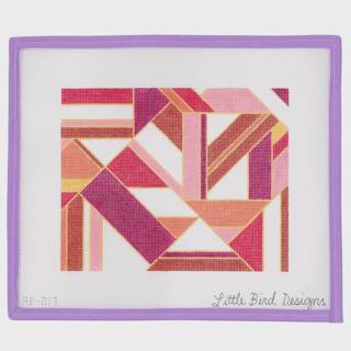 Geometric Red Oxide & Magenta by Little Bird Designs (thumbnail)