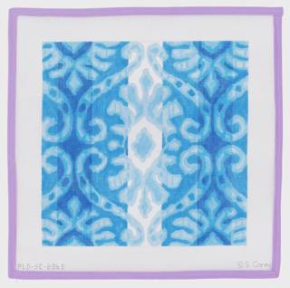 Bright Blue Ikat by PLD Designs (thumbnail)