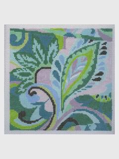 Pucci Square - Teal by Blueberry Point Canvas (thumbnail)
