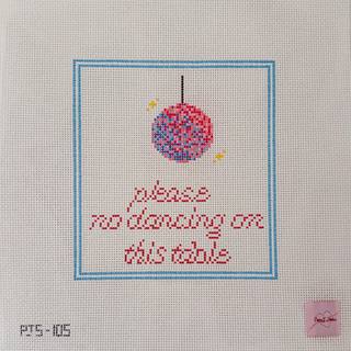 Please No Dancing Canvas by Poppy J Stitches (thumbnail)