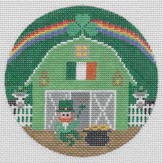 St. Patrick's Day Barn Round - Trunk Show by Doolittle Stitchery (thumbnail)