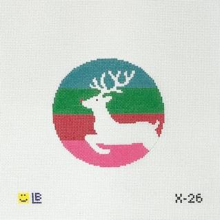 Reindeer on Stripes, 18m by Lauren Bloch Designs (thumbnail)