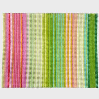 Mimi Stripe Clutch - Pinks & Greens by Elizabeth Crane Swartz (thumbnail)