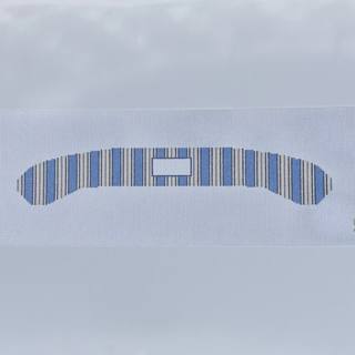 Blue Ticking Stripe Hanger Canvas by Oz Needle and Thread (thumbnail)