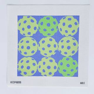 Pickleball Square Printed Canvas by KCN Designers (thumbnail)
