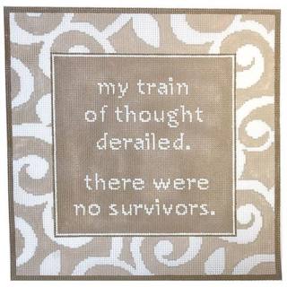 My Train of Thought Derailed by CBK Needlepoint (thumbnail)