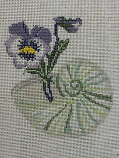 Shell Series - Pansies by The Plum Stitchery (thumbnail)