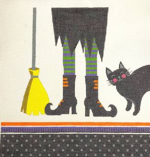 Boots, Broom and Black Cat by Painted Pony Designs (thumbnail)