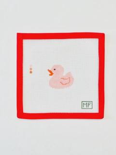 Pink Rubber Ducky by M F Needlepoint (thumbnail)