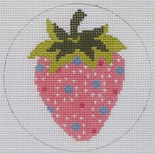 Strawberry - Pink with Blue Dots by PLD Designs (thumbnail)