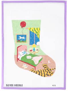 Goodnight Moon Stocking by Kelly Clark Needlepoint (Colonial Needle) (thumbnail)