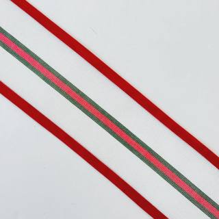 Red & Green Fashion Wrap Bracelet by Anne Fisher Needlepoint (thumbnail)