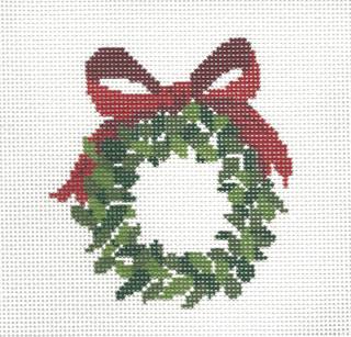 Wreath with Red Bow by KCN Designers (thumbnail)