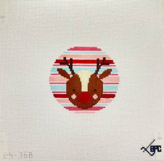 Reindeer with Stripes by Blueberry Point Canvas (thumbnail)