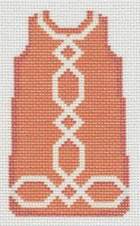 Coral Lattice Trim Shift by Two Sisters Needlepoint (thumbnail)