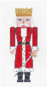 Nutcracker ~ Nutcracker King IV with Gold Crown handpainted Needlepoint Canvas by Susan Roberts by Liz Goodrick-Dillon (Tapestry Tent, via Susan Roberts) (thumbnail)