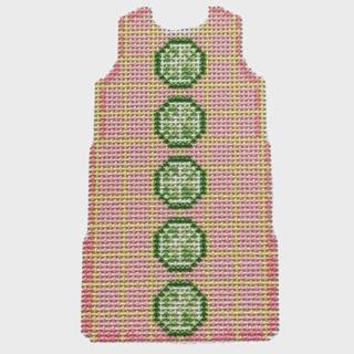 NTG TS288 - Limes/Tattersall Mini Shift by Two Sisters Needlepoint (thumbnail)