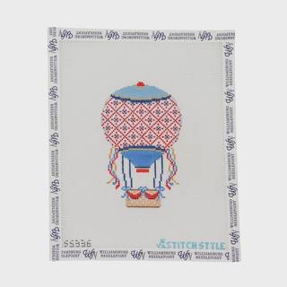 Patriotic Hot Air Balloon by Stitch Style Needlepoint (thumbnail)