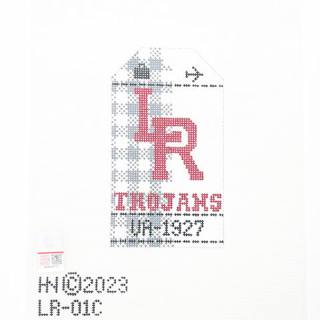 Arkansas Retro Travel Tag by Hedgehog Needlepoint (thumbnail)