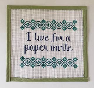 I live for a paper invite by Patricia Sone (thumbnail)