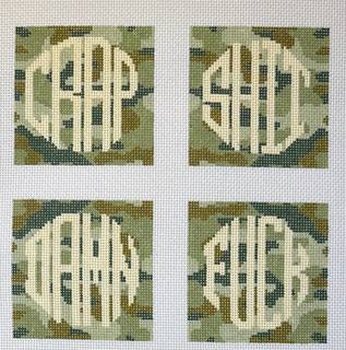 Camo Dirty Coasters by Wipstitch Needleworks (thumbnail)