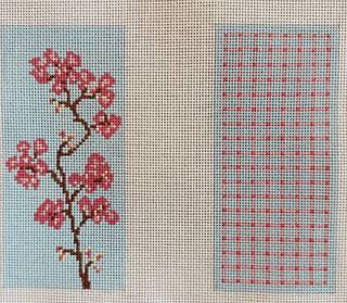 M-Cherry Blossom Eyeglass Case by Blue Waters Needlepoint (thumbnail)