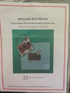 Sheep with Plaid Blanket w/SG by Patricia Sone (thumbnail)