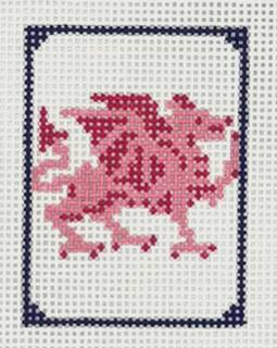 Red Dragon Mahjong Tile by Maura Nolan Designs (thumbnail)