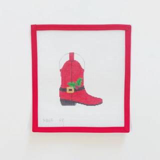 Santa Suit Boot by Liz Goodrick-Dillon (Tapestry Tent, via Susan Roberts) (thumbnail)