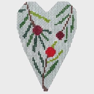 Pine Boughs Heart by Needle Deeva (thumbnail)