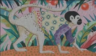 CL007 single monkey clutch by Colors of Praise Art Studio (thumbnail)
