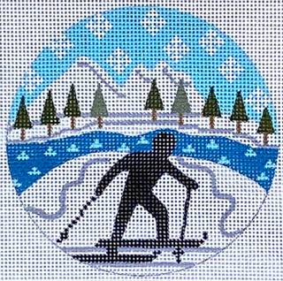 Skiing Round by Danji Designs (thumbnail)