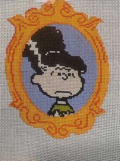 PEANUTS Halloween - Framed Violet as Bride of Frankenstein by Officially Needlepoint (thumbnail)
