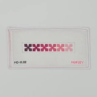 Geo Floral Key Fob (pinks) by Mopsey Designs (thumbnail)