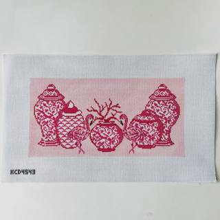 Flamingos and Fire Bolster Pillow by KCN Designers (thumbnail)