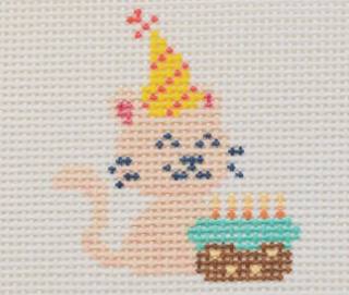 Party Animal -Kitty by La Fete Needlepoint (thumbnail)