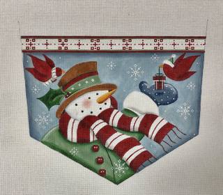 cardinal snowman cuff by Rebecca Wood Designs (thumbnail)