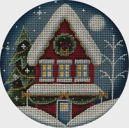 Christmas Cottage 1082b by Rebecca Wood Designs (thumbnail)