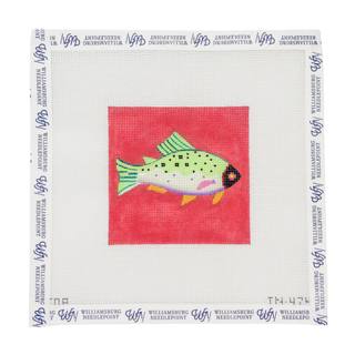 Fish Coral IN474 4x4 by Colors of Praise Art Studio (thumbnail)