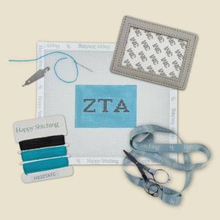 Zeta Tau Alpha Happy Stitching All-In-One Card Wallet Kit by Happy Stitching (thumbnail)