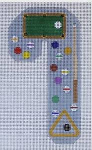 Billiards Candy Cane by Danji Designs (thumbnail)