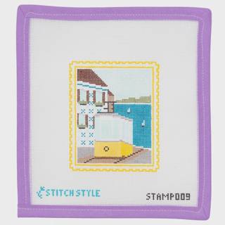 Lisbon Tram Stamp by Stitch Style Needlepoint (thumbnail)