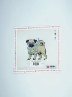 Bougie Pug - Needlepoint Canvas by August Design Works (thumbnail)