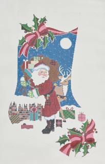 santa in chimney stocking by Shelly Tribbey Designs (thumbnail)